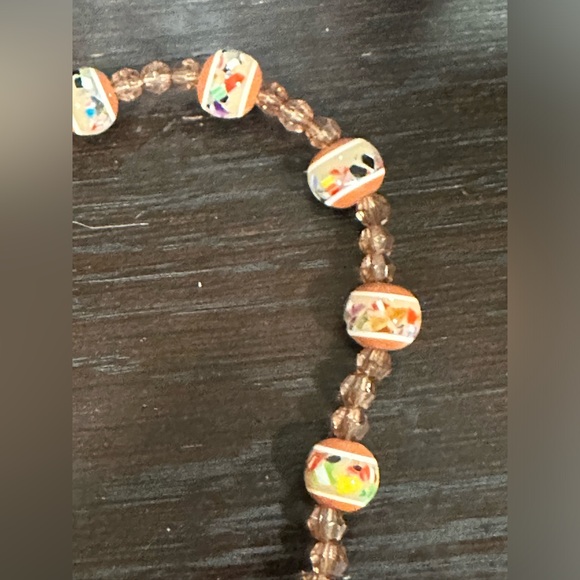 Petite jeweled sequin fabric evening beaded handled handbag. New - Picture 4 of 16